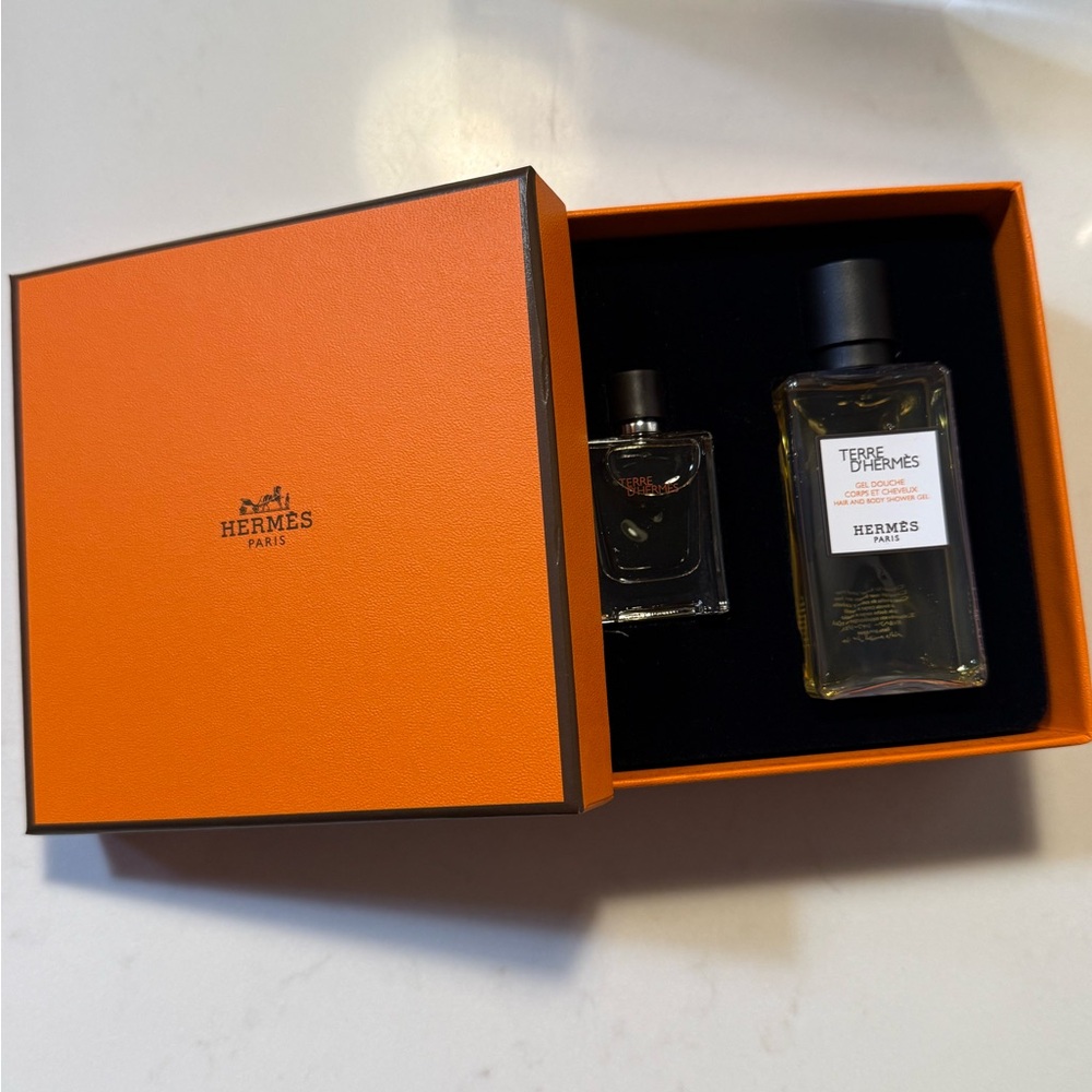 New Hermes mini travel body wash and cologne